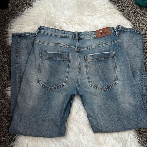 [Zara] Cropped Straight Leg Jean - Size 28 - Picture 5 of 5